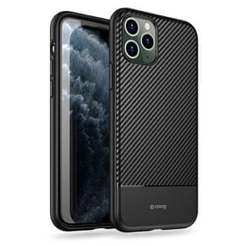 Crong Prestige Carbon Cover - Futrola za iPhone 11 Pro (Crna)