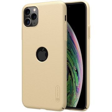 Nillkin Super Frosted Shield - maskica za Apple iPhone 11 Pro Max s izrezom za logo (zlatna)