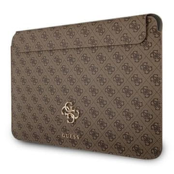 Guess 4G torba za računalo s velikim metalnim logom - 13" torba za prijenosno računalo (smeđa)