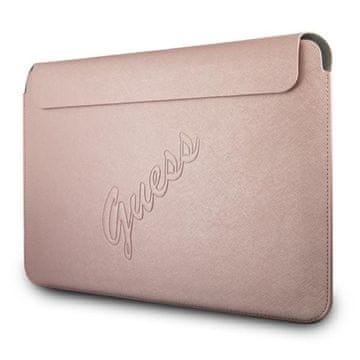 Guess Saffiano Script torba za računalo - 13" torba za prijenosno računalo (roza)