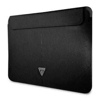 Guess Saffiano Trokutasti Logo Sleeve - Torba za bilježnicu 13"" / 14"" (Crna)