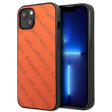 Karl Lagerfeld perforirana maskica za iPhone 13 Mini (narančasta)