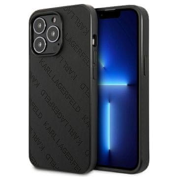 Karl Lagerfeld perforirana maska za iPhone 13 Pro - crna