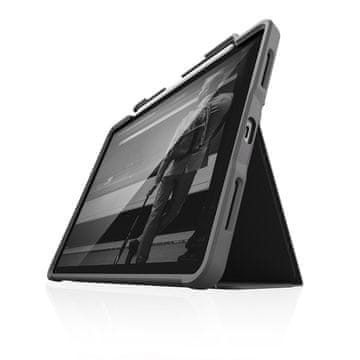 STM Dux Plus - iPad Air 11” M2 (2024) / iPad Air 10.9” (5.-4. gen.) (2022.-2020.) MIL-STD-810G oklopna futrola s držačem za Apple olovku (crna)