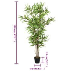 Vidaxl Umjetno stablo bambusa 552 listova 120 cm zeleno
