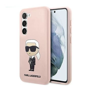 Karl Lagerfeld silikonska NFT Ikonik maskica za Samsung Galaxy S23 (roza)