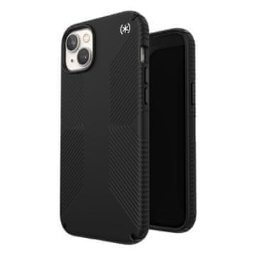Speck Presidio2 Grip - Protuklizna maskica za iPhone 15 Plus / 14 Plus (crna / crna / bijela)