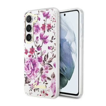 Guess Flower Collection - maskica za Samsung Galaxy S23+ (bijela)