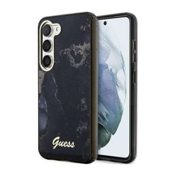 Guess kolekcija zlatnog mramora - maskica za Samsung Galaxy S23+ (crna)