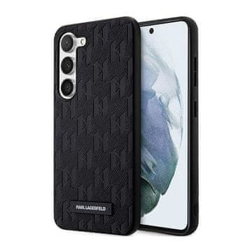 Karl Lagerfeld Saffiano Monogram Metal Logo - Futrola za Samsung Galaxy S23+ (Crna)