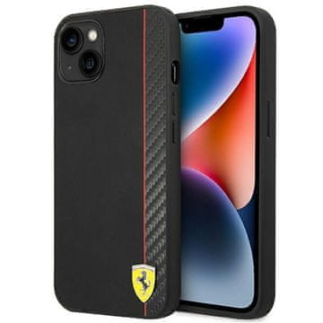 Ferrari Carbon - maskica za iPhone 14 Plus (crna)