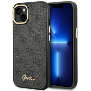 Guess 4G metalna maska s kamerom - maska za iPhone 14 Plus (crna)