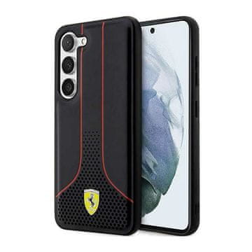 Ferrari perforirana kolekcija 296P - maskica za Samsung Galaxy S23+ (crna)
