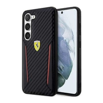 Ferrari Carbon Contrast Edges - maskica za Samsung Galaxy S23+ (crna)