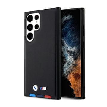 Bmw kožna maska Hot Stamp Tricolor - Samsung Galaxy S23 Ultra (crna)