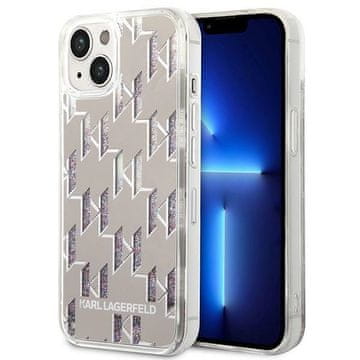 Karl Lagerfeld Karl Lagerfeld futrola za iPhone 14 Plus (6,7") Liquid Glitter Monogram, srebrna