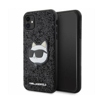 Karl Lagerfeld NFT Glitter Choupette Patch - Futrola za iPhone 11 (Crna)