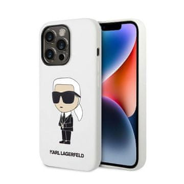 Karl Lagerfeld silikonska NFT Ikonik maskica za iPhone 14 Pro Max (bijela)