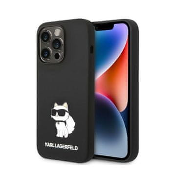 Karl Lagerfeld silikonska NFT Choupette maskica za iPhone 14 Pro Max (crna)