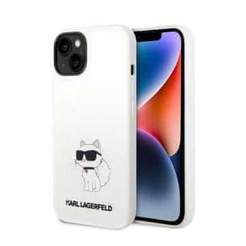 Karl Lagerfeld silikonska NFT Choupette maskica za iPhone 14 Plus (bijela)