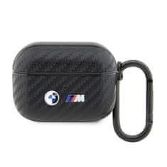 Bmw karbonski dvostruki metalni logo - futrola za AirPods Pro (crna)