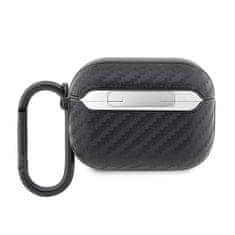Bmw karbonski dvostruki metalni logo - futrola za AirPods Pro (crna)