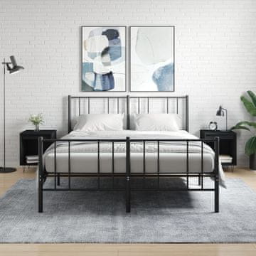 Vidaxl Noćni ormarići, set od 2, crni, 40x35x50 cm