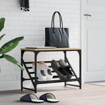 Vidaxl Stalak za cipele, hrast sonoma, 60x30x45 cm, materijal na bazi drveta