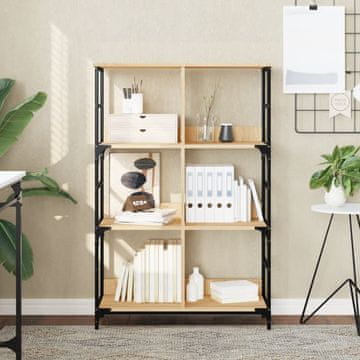 Vidaxl Polica za knjige, hrast Sonoma, 78,5 x 33 x 117,5 cm