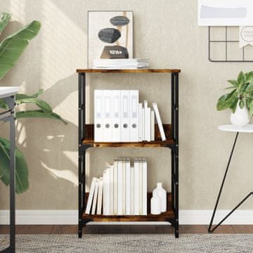 Vidaxl Biblioteka dimljena hrastovina 50x33x82 cm