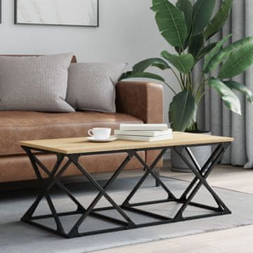Vidaxl Klub stolić, hrast sonoma, 100x49x40 cm, materijal na bazi drva
