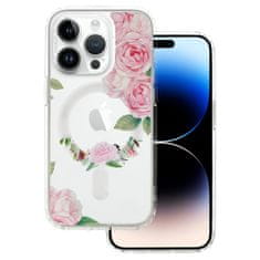 MG Flower MagSafe maska za iPhone 13, pink flower