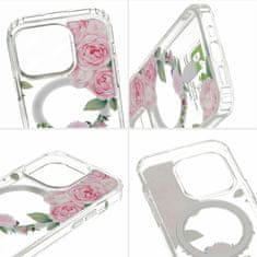 MG Flower MagSafe maska za iPhone 13, pink flower
