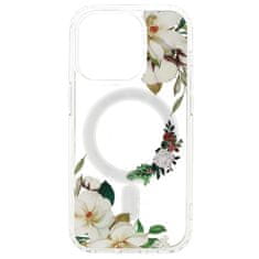 MG Flower MagSafe maska za iPhone 14 Pro, white flower