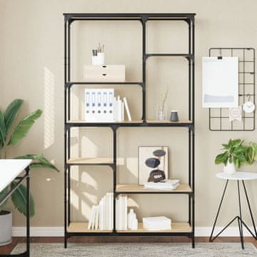 Vidaxl Polica za knjige, hrast Sonoma, 99x35,5x176 cm
