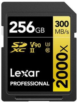 Lexar SDXC memorijska kartica, 256 GB, UHS-II, V90