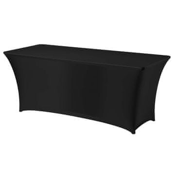 Hendi Pravokutni stolnjak bez peglanja 183x76cm Jersey tkanina crna - 814437