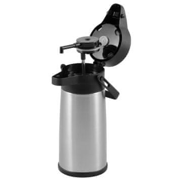 Hendi Čelična termosica za ugostiteljstvo s pumpom za tople napitke, kapacitet 2,2 l - 448908