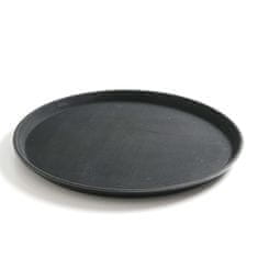 Hendi Neklizajući, otporni okrugli pladanj za konobare, promjera 28 cm - crni