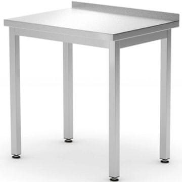 Hendi Zidni radni stol s rubom Budget Line ČELIK 600 x 600 x 850 mm - 817186