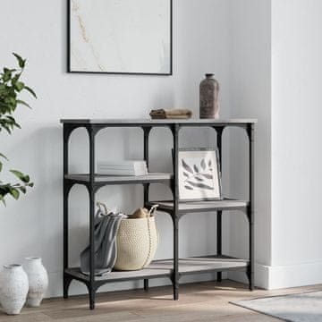 Vidaxl Konzolni stolić, sivi hrast sonoma, 80x29x75 cm