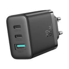 Joyroom JR-TCF10 punjač USB / 2x USB-C 32W, crno