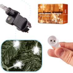 MG Snowflakes božićne lampice 100 LED 10m, hladno bijele