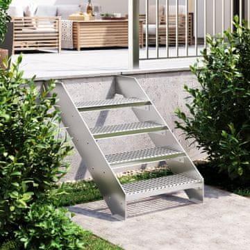 Vidaxl Mrežasta stepenica 60x24x7 cm pocinčani čelik