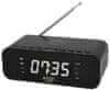 ADLER AD 1192b radio budilica s bežičnim punjačem, crna