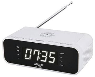 Adler AD 1192 bijeli Radiobudilnik s bežičnim punačem i FM