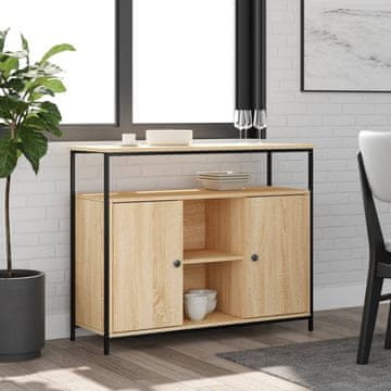 Vidaxl Ormarić, hrast Sonoma, 100x35x80 cm, materijal na bazi drva