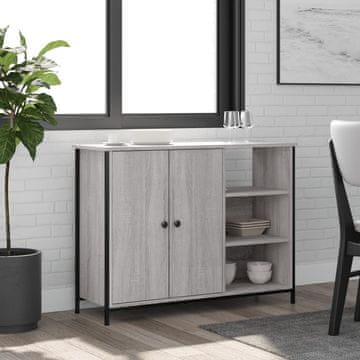 Vidaxl Ormarić, sivi hrast sonoma, 100x33x75 cm, materijal na bazi drva
