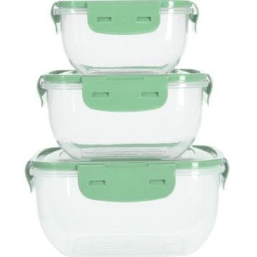 EXCELLENT Posuda za hranu KO-024001550svze 3 kom svijetlozelene
