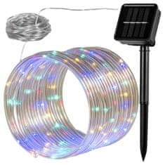 Aerbes Solarna božićna svjetla u cijevi 12m 100LED